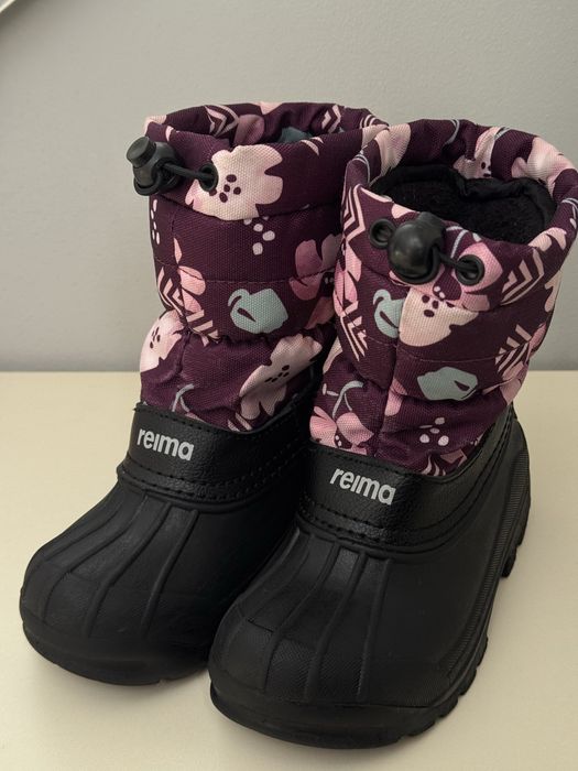 Дитячі зимові чоботи для дівчинки Reima Nefar темно-бордові