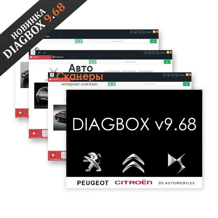 Программа DiagBox v9.160 (2026) - Peugeot, Citroen (PSA), Opel, DS