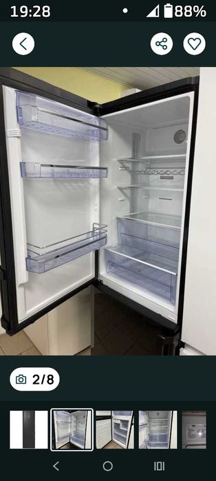 Холодильник 185см BEKO K60360NE Black