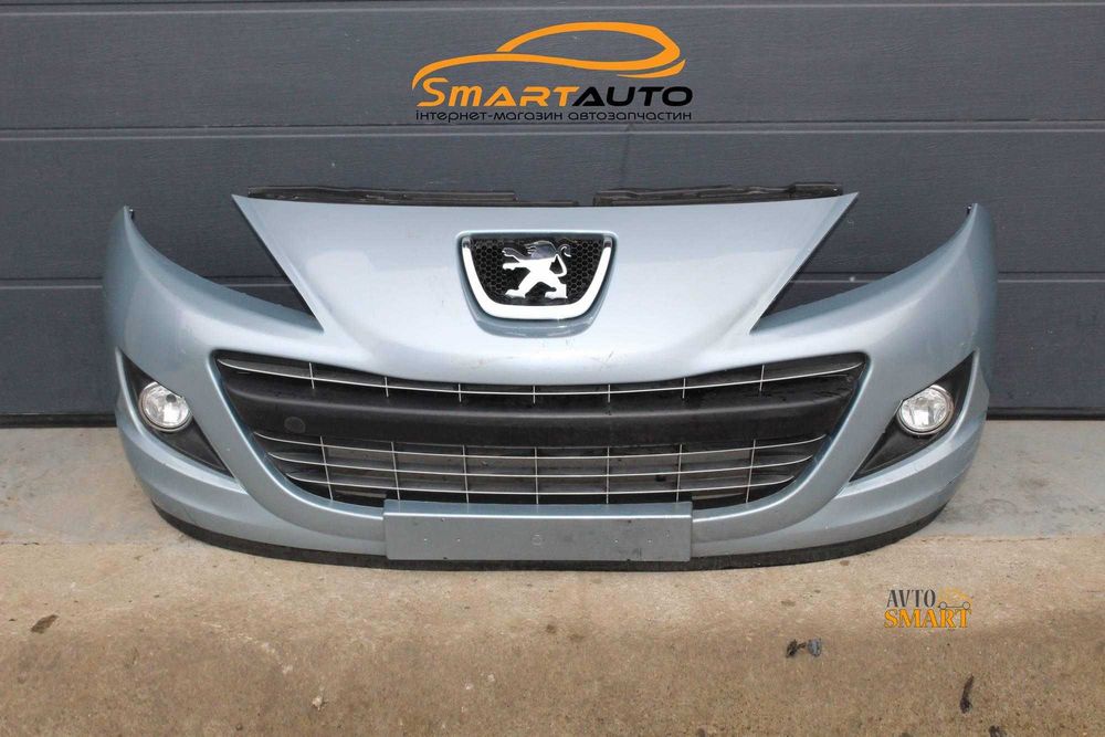 Передній бампер Peugeot 207 2009-2012 рестайлінг в зборі
