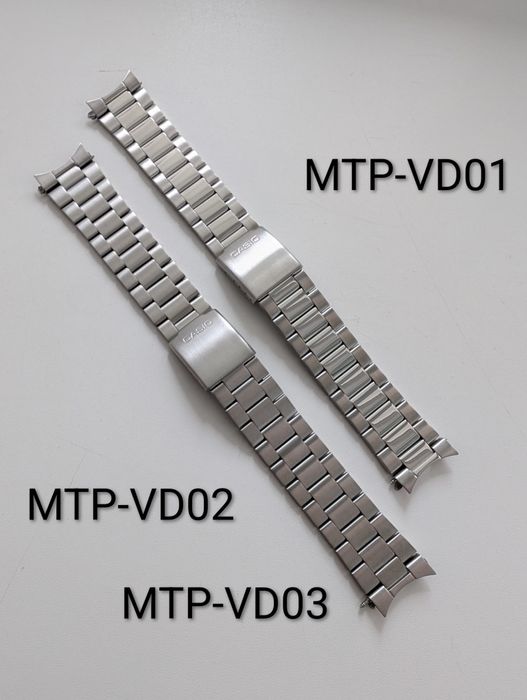 Металевий браслет до casio MTP-VD03 •22мм • Оригінал!