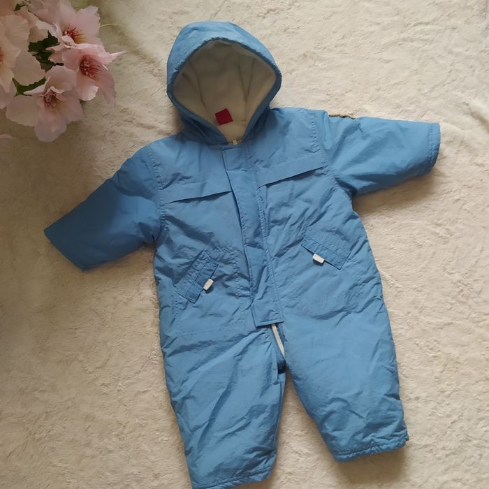 Kombinezon dziecięcy TEX z misiem 1-3 m-ce 62 68 niebieski kurtka