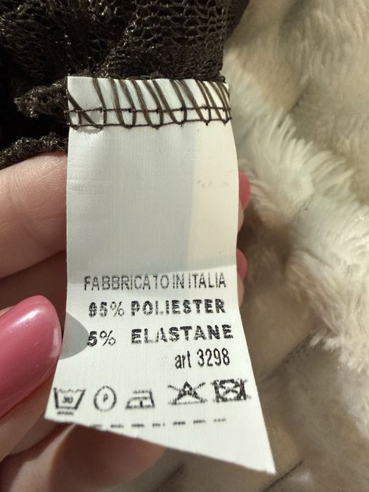 Legginsy czekolada koronka