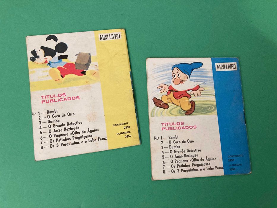 Mini Livros Colecção Contos Walt Disney Agência Portuguesa de Revistas