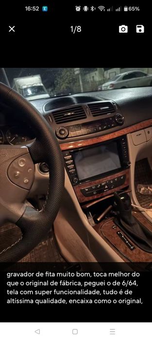 Radio Android 7" Mercedes E W211 (4+32 GB) + CARPLAY e Android auto