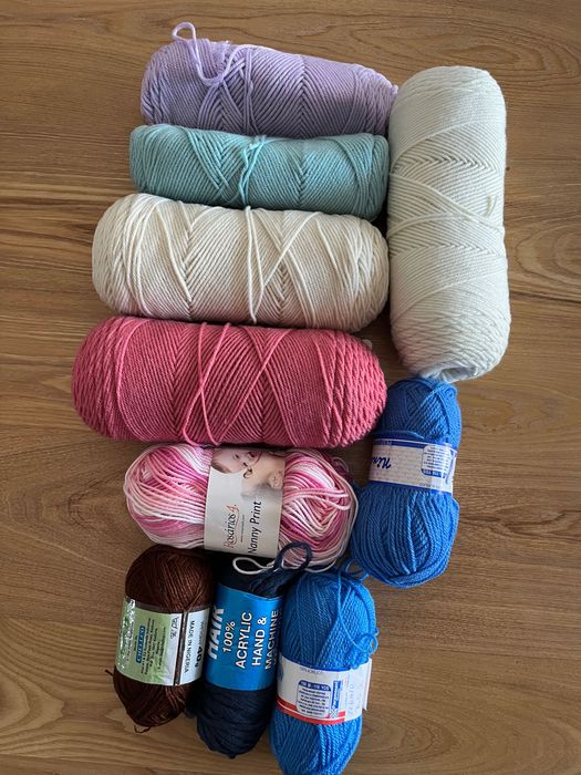 Linha para crochet e malha