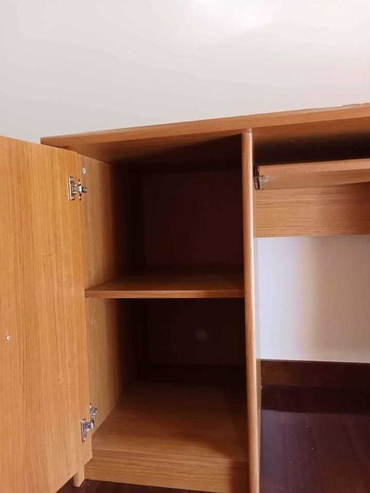 Mobília Quarto Completo (cama dupla, mesa cab., estante e secretária)