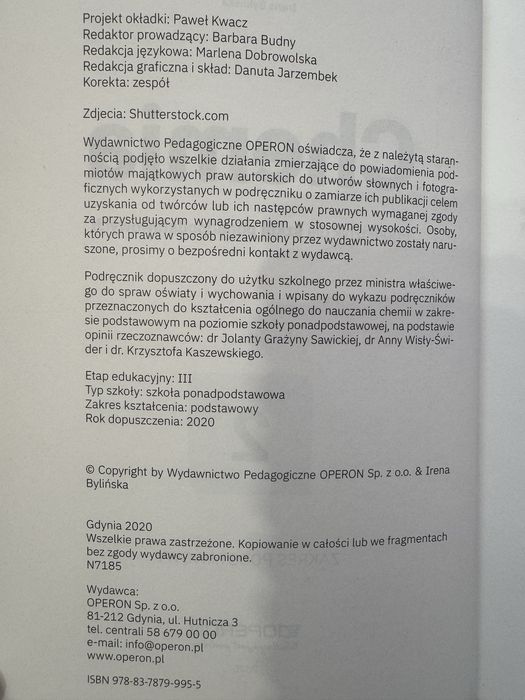 Chemia 2 zakres podstawowy Operon