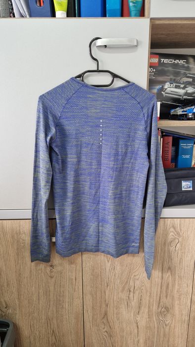 Koszulka męska granatowa z długim rękawem longsleeve termoaktywna Nike