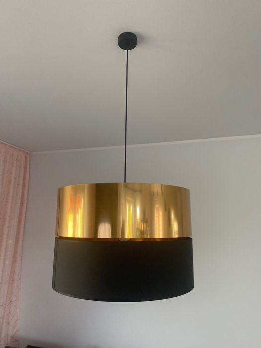 Lampa wisząca złoto czarna