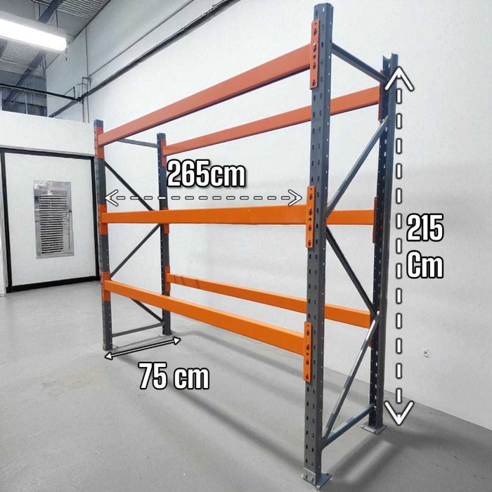 Regał magazynowe półkowe warsztatowe garażowe regał półkowy gł. 75/83