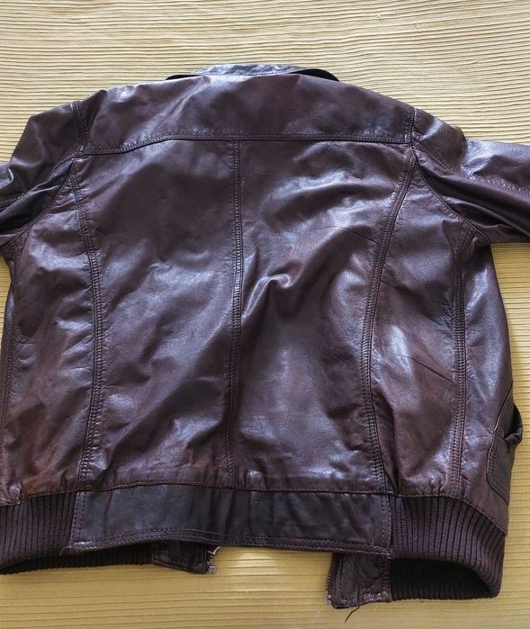 Casaco Novo de pele verdadeira (Massimo Dutti) - Homem