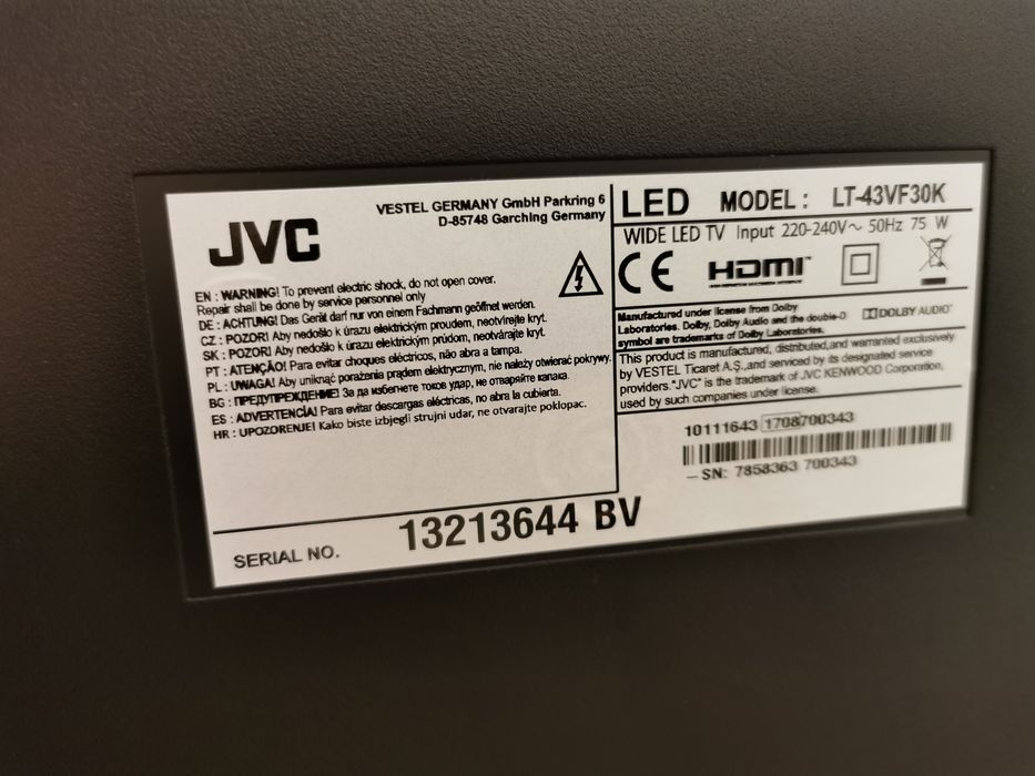 Telewizor Led 43cali pilot (transport)