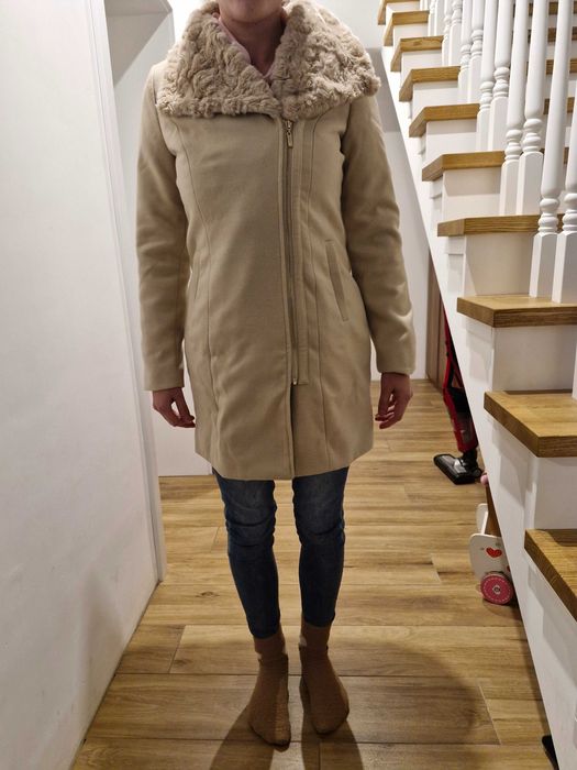 Płaszcz Mohito beżowy