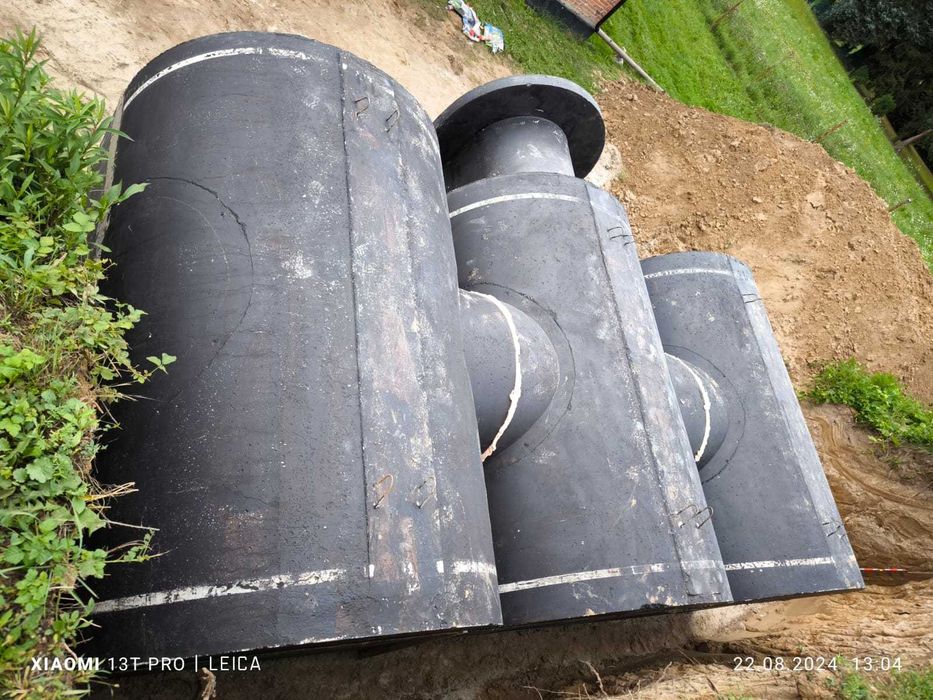 ziemianka ogrodowa piwnica betonowa 350 x 3 łączona B30W8 wentylacja