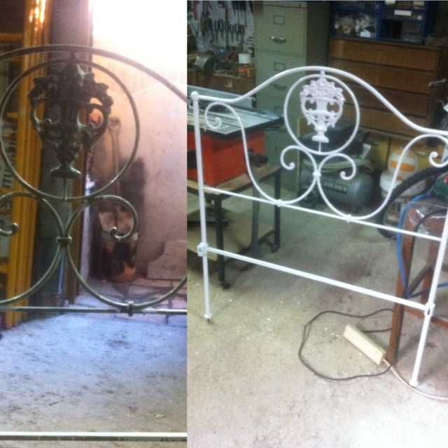 CABECEIRA de Cama Antiga em Ferro