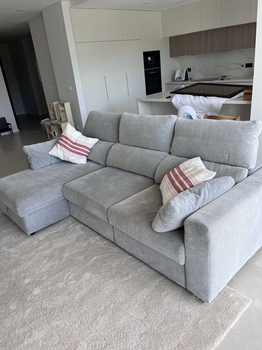 Sofá Cama com Chaise Longue IKEA Ekilstuna