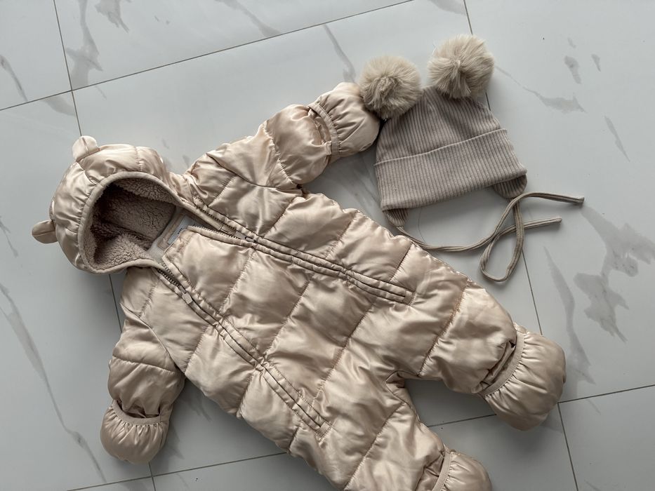 Зимовий комбінезон GAP 0-6 м + шапка у подарунок