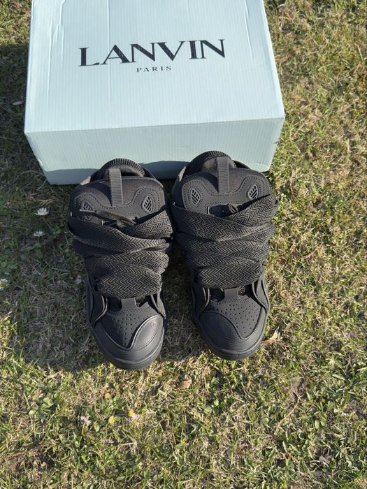 На руках!!!Кросівки Lanvin Curb Black 41,43