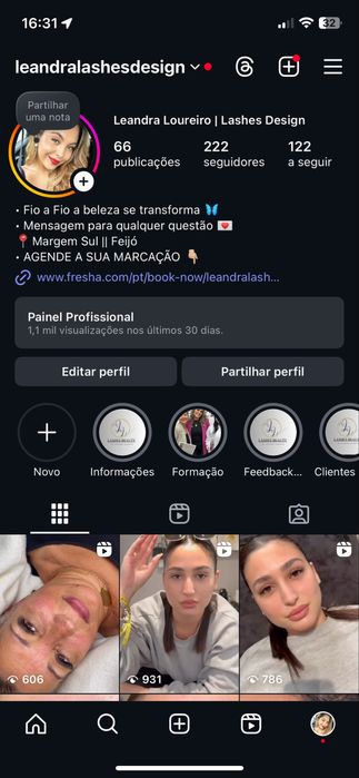 Pestanas e sobrancelhas