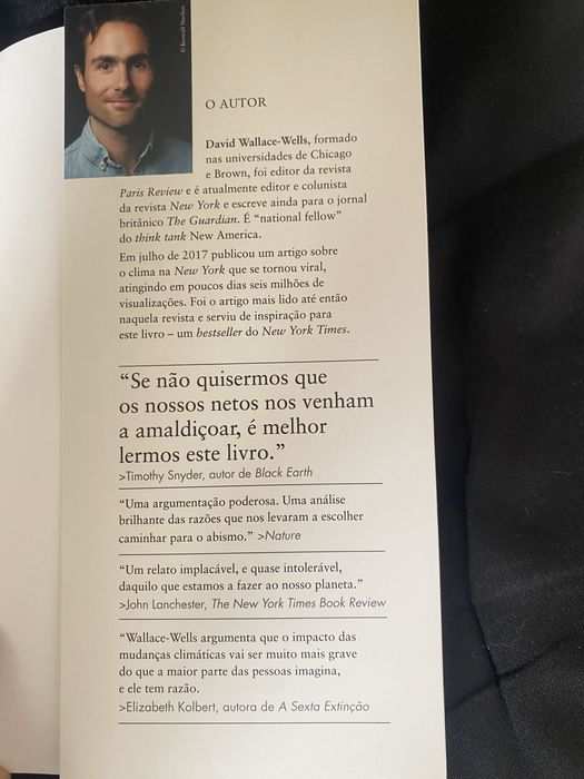 Livro “A Terra Inabitável” de David Wallace-Wells