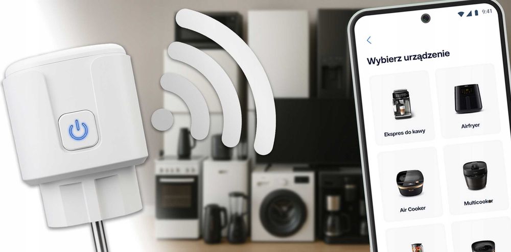 INTELIGETNE Gniazdko smart WIFI smart home TUYA watomierz programator