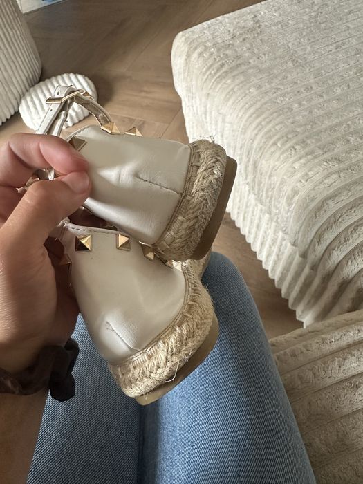 Sandaly espadryle ćwieki