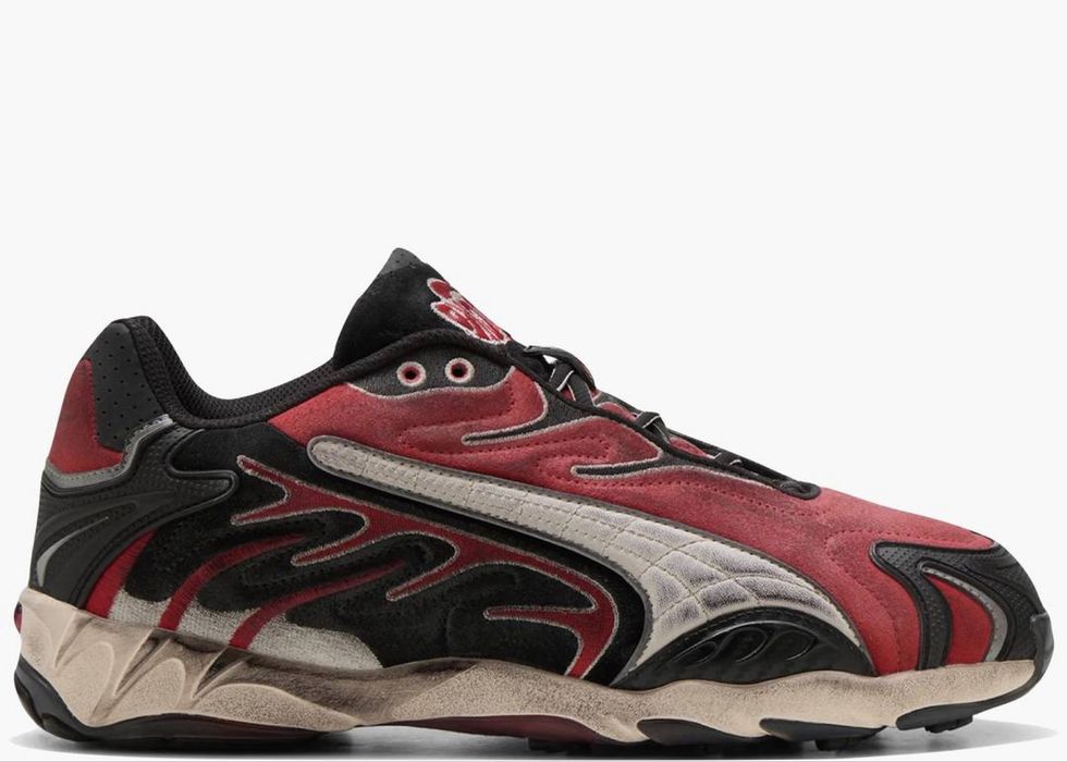 Кросівки Puma x A$AP Rocky Inhale Distressed Black Pop Red(44-розмір)