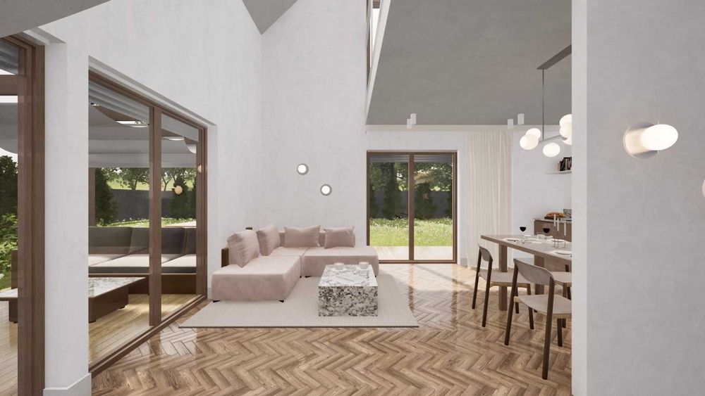 Dom całoroczny 106,38m2 na STALOWEJ konstrukcji szkieletowej LGS