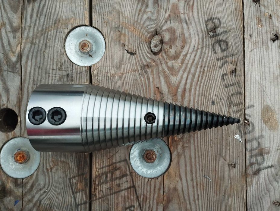 Świder do łuparki do drewna 80mm / stożek / różne otwory