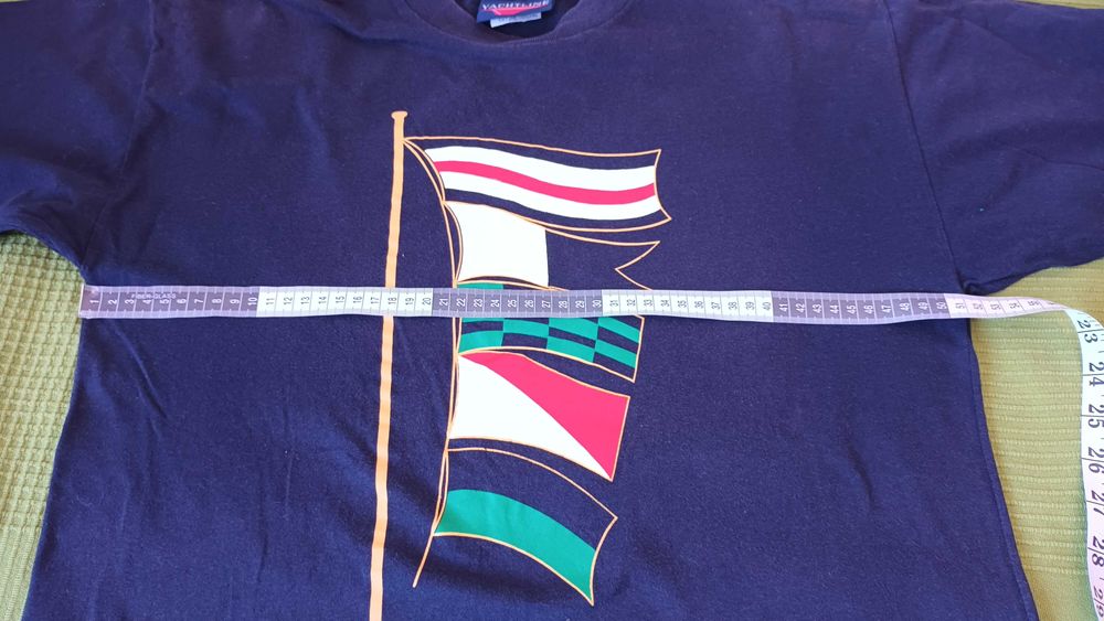 T-shirt azul escura Yachtline