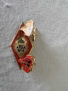 Alfinete e botões de punho da 4ª Brigada de Cavalaria Italiana