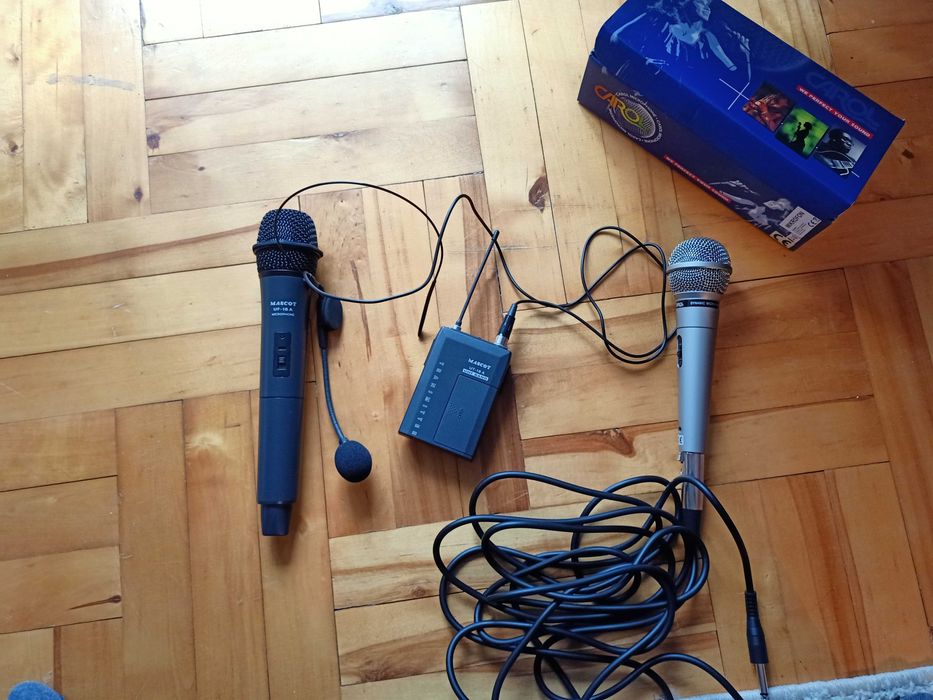 Mikrofon - mikrofony bezprzewodowe - Mascot - nadajnik i odbiornik