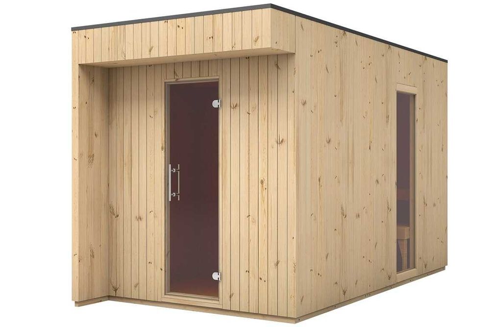 Sauna zewnętrzna fińska Musta Megiw 2x4 m Montaż Promocja
