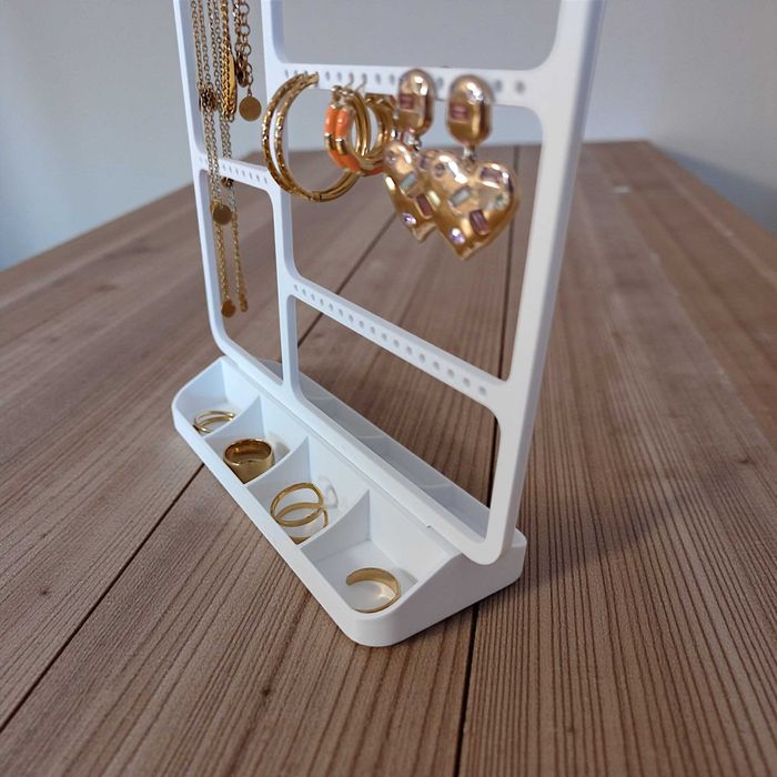 Organizador de Bijuteria Branco Para Colares, Aneis, Brincos, Pulseiras (Portes NÃO incluídos no preço)