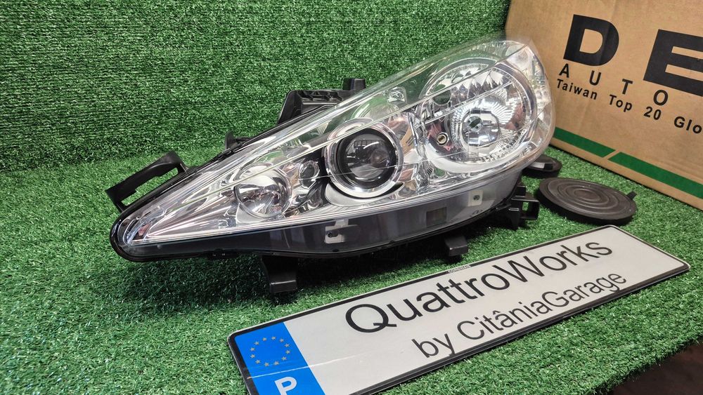 Otica Farol Esquerdo Peugeot 207 WA WC WK SW WD CC 2006 a 2013 Ref. 550-1140L-LDEMF NOVO DEPO