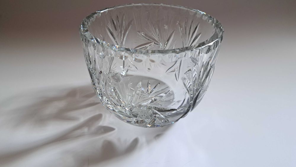 Misa - kryształ - PRL - średnia - 16 cm średnicy