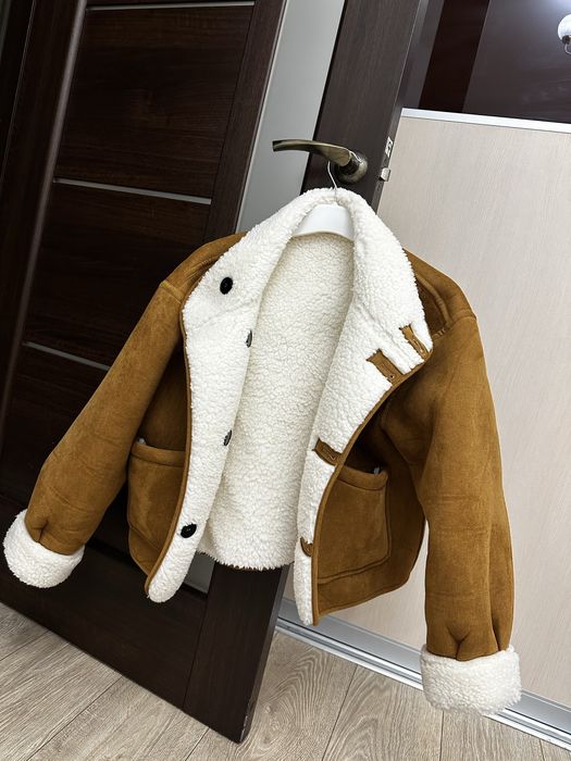 Дубленка  шуба двухсороняя как Zara