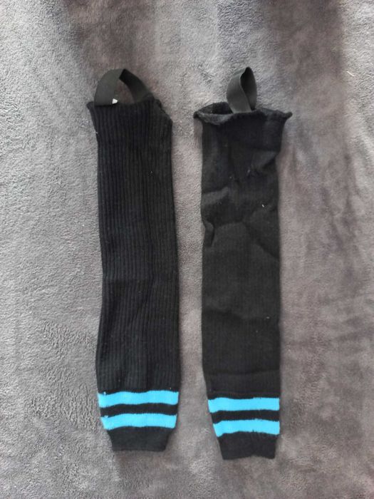 Harcerskie getry w niebieskie paski