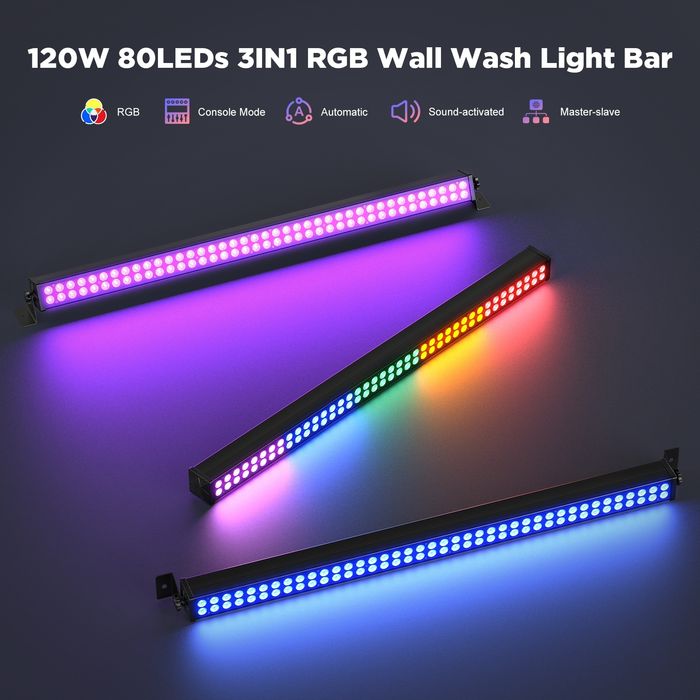 Belki LED Bar RGB 80x2W, wall washer od Yiflamefly