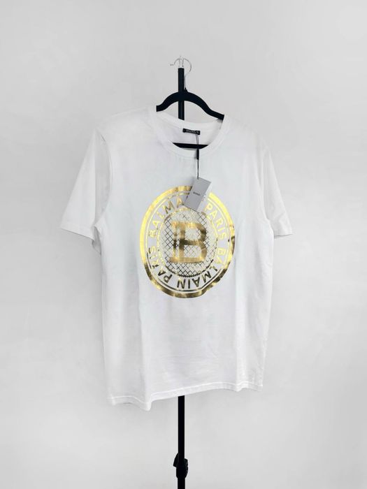 «BALMAIN» Paris Logo Tee