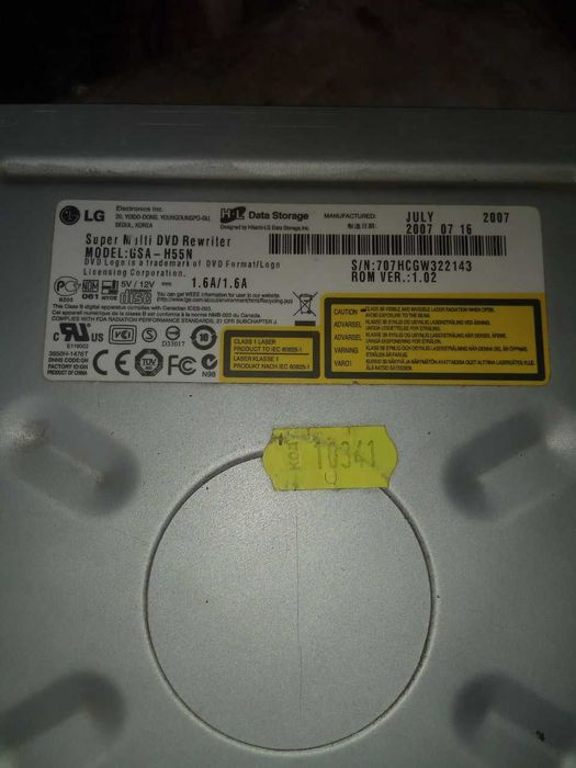 двд  сд пишущий привод LG   Asus
