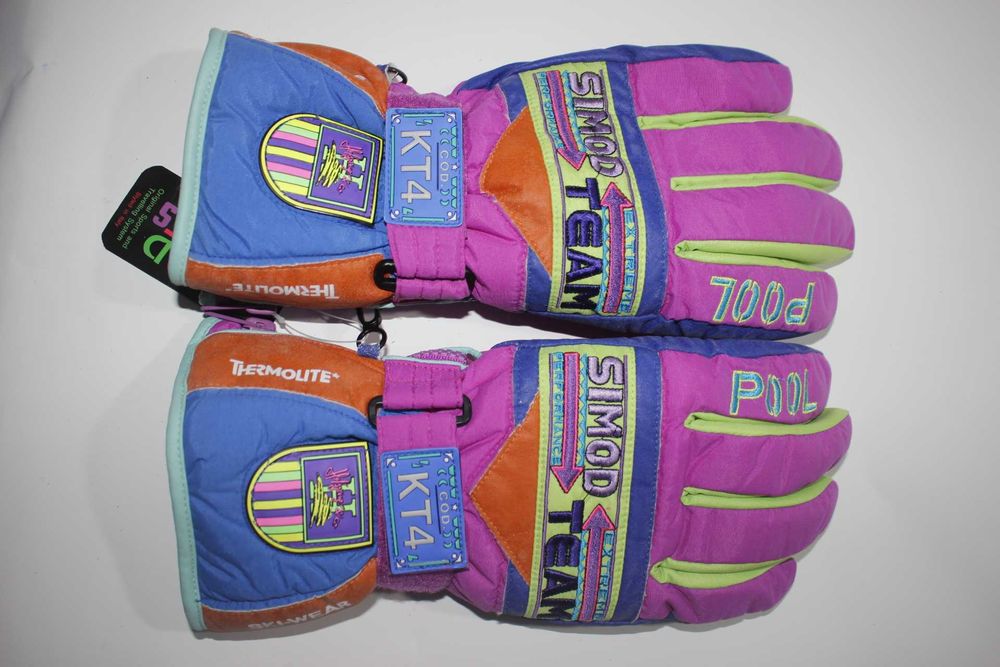 Luvas Ski - M / L - Vintage Retro - Novas - Neve Snow