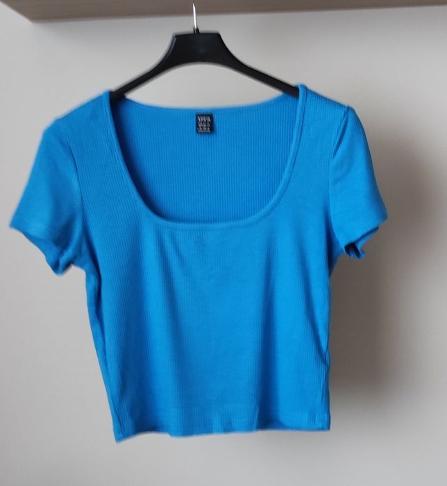 Cropp top M 38 Shein niebieski