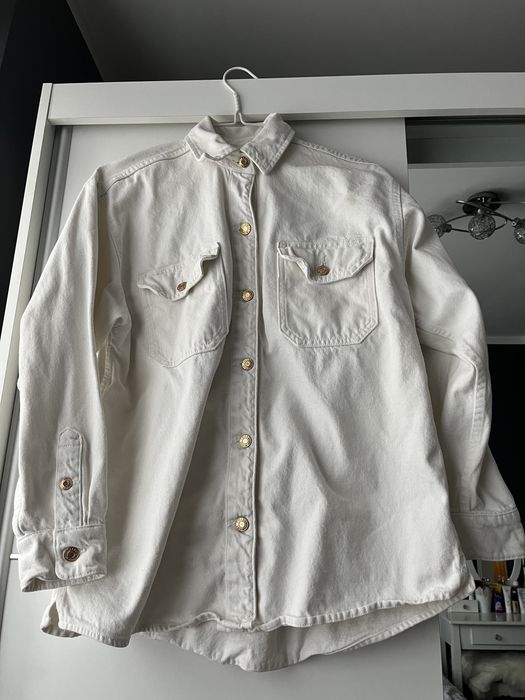Kurtka jeansowa biała