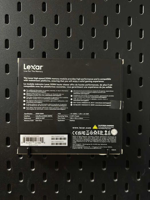 Pamięć RAM Lexar Thor, DDR4, 16 GB, 3200MHz, CL16 Używany