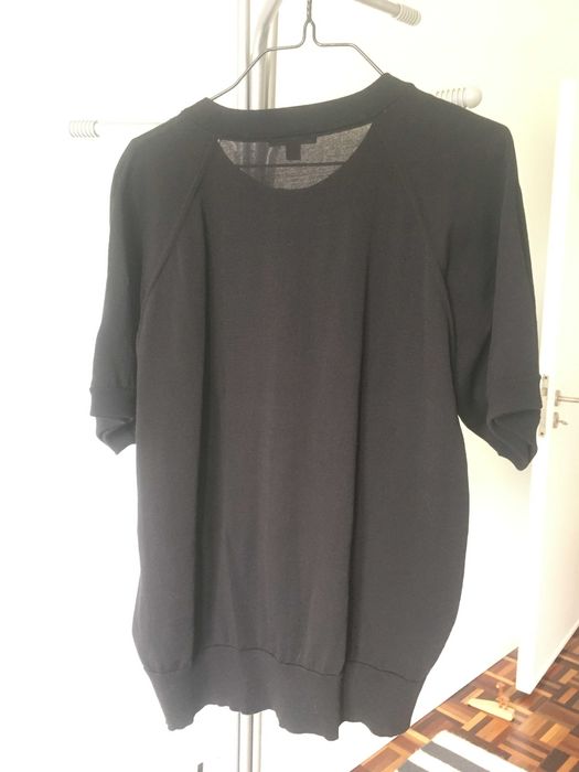 Blusa / Casaco preto de manga curta