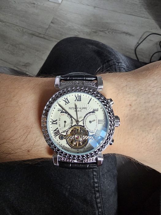 Zegarek Patek Philippe srebrny automatyczny
