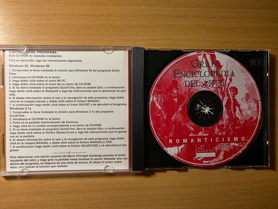 "Gran Enciclopedia del Arte Multimedia" em CD-ROM
