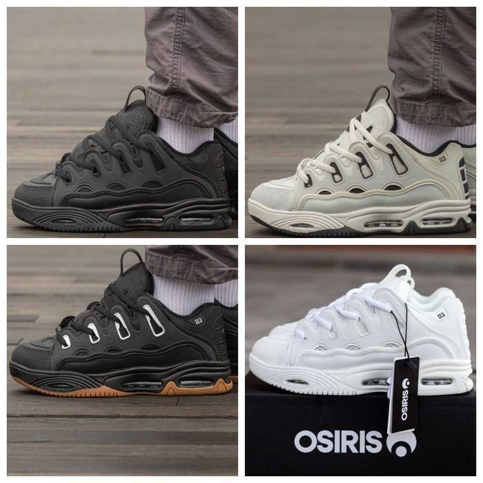Унисекс кожаные кроссовки Osiris D3 2001 черные кроссовки осирис д3